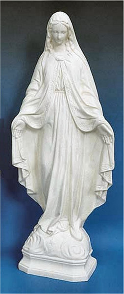 Sculpture of Our Lady of Grace Garden white Statue